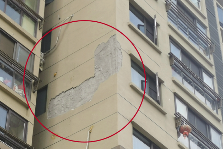 外墻保溫層脫落 外墻保溫層脫落